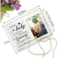 thumbnail image 2 of Picture Frame Gift for Mom Grandma, Personalized Picture Frame, Birthday Christmas Gift for Nana - I'm as Lucky as Can Be the Best Grammy Belongs to me12P058, 2 of 6