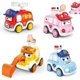 thumbnail image 1 of Coches de bebé de juguete para niño de 3 años, juguete de empuje para niños pequeños, coches de cuerda, 4 piezas, vehículos de prensa accionados por fricción, regalo de cumpleaños para niños de 3, 1 of 1