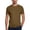 Coffee-1, variant on Mens Short Sleeve Shirts Summer Solid Fashion V Neck T Shirts for Men Casual Tops
