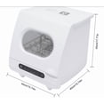 thumbnail image 2 of FOGGBET 110V 1200W Portable Countertop Dishwasher with 12 Water Outlets and 360° Rotation Flushing & Hose Connection 3-in-1 Function,15.74*15.74*17.71in,with 5L Water Tank,  for Homes, Apartments, 2 of 12