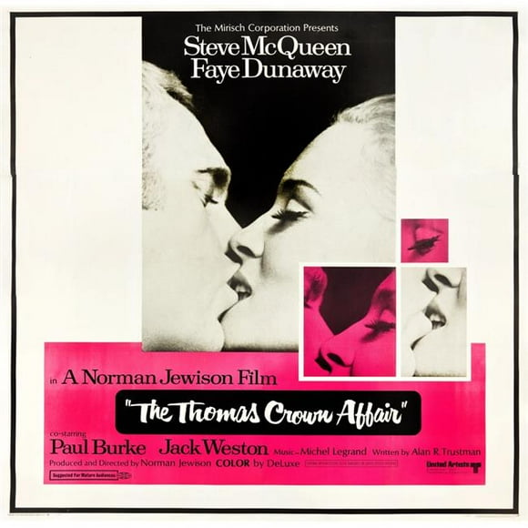 Everett Collection EVCMCDTHCREC015LARGE The Thomas Crown Affair Movie Poster Masterprint, 28 x 22 - Large