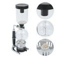 thumbnail image 3 of Siphon Coffee Maker, Tabletop Glass 3Cup Vacuum Unique Coffee Tea Espresso Maker Syphon Device, Black Tabletop Siphon Vacuum Glass Coffee Maker Brews 3 Cups 360ml Coffee Maker, 3 of 12
