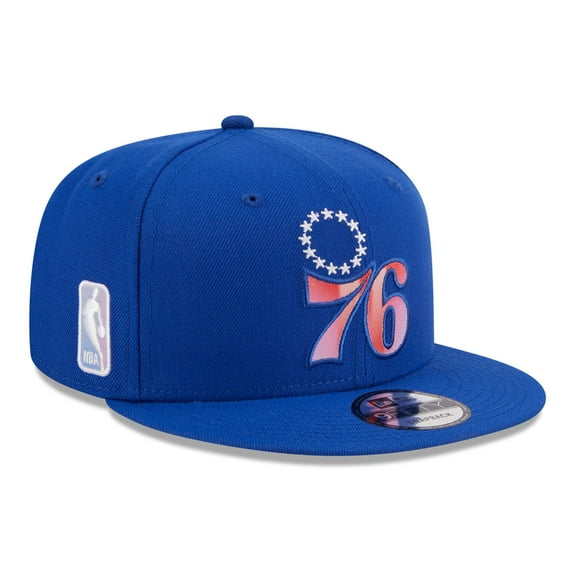 Men's New Era Royal Philadelphia 76ers Gradient Undervisor 9FIFTY Snapback-Hat