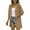 Khaki, variant on Lindreshi Cardigan Sweaters for Women Plus Size Women's Color Three Quarter Sleeve Casual Tops Blouse Cardigan