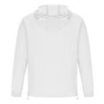 thumbnail image 5 of Maoxin Men's Jacket Men's Sunscreen Suit Long Sleeved Hooded Casual Jacket Jacket Coats , White , XL, 5 of 6