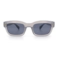 thumbnail image 4 of Mod Gentleman Style Hipster Narrow Thick Horn Rim Mod Sunglasses Grey - Black, 4 of 7