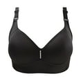 thumbnail image 1 of B91xZ Sheer Mesh Demi Underwire Bra Beauty Back Smoothing Minimizer Bra,Black L, 1 of 5