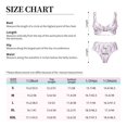 thumbnail image 6 of Honeii Lavender Flowers Print Women’s Bikini Set,Two Piece Swimsuit Bathing Suits,Stylish High Elasticity Swimwear for Beach and Pool, 6 of 7