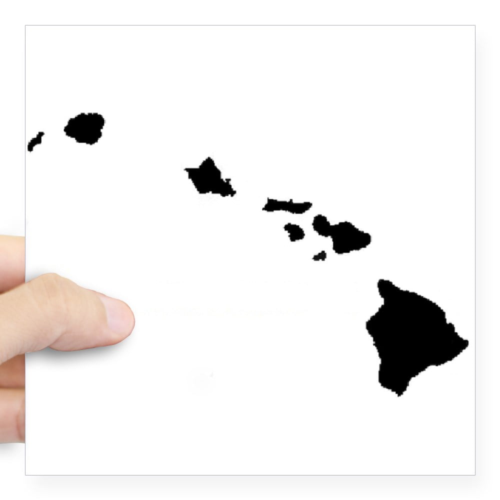 CafePress - Hawaiian Islands Sticker - Square Sticker 3" x 3" - Walmart