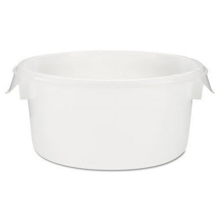 Rubbermaid White Polypropylene Easy-Grip Food Storage Container