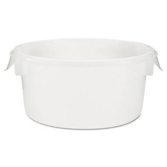 Rubbermaid White Polypropylene Easy-Grip Food Storage Container