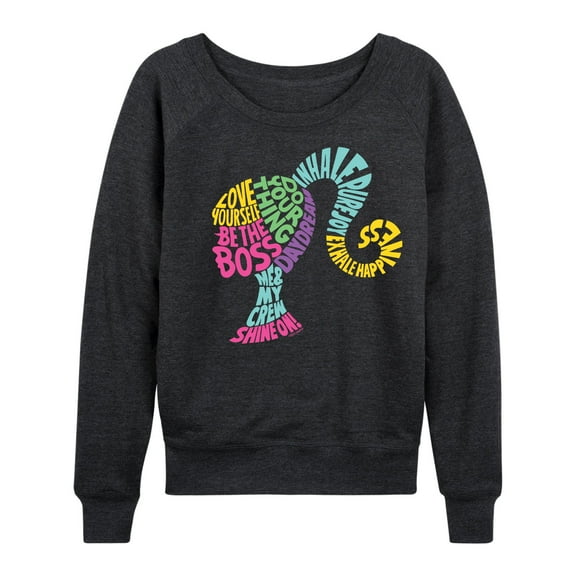 Barbie - Empowering Phrases - Women's Lightweight French Terry Long Sleeve Shirt