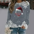 thumbnail image 2 of BOOMNY Christmas Women's Sweaters Long Sleeve Sweaters for Women Xmas Embroidery Crewneck Knit Pullover Trendy Tops 2025 Fall Winter Knitwear, 2 of 4
