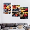 thumbnail image 4 of Nawypu Wall Art for Living Room smoothie bowl with banana strawberry blueberry granola and Print On Canvas Wall Decor Painting Posters Office Modern Home Decoration Ready to Hang 12''x16''X3 Panels, 4 of 4