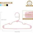 thumbnail image 5 of ACSTEP 40 Pack Kids Hangers Plastic,Toddler Baby Clothes Hangers,11.4 Inch, Pink, 5 of 7