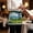 Emerald, Sky Blue, variant on Summer Island Waitress Apron with 3 Pockets, Coastal Flowers Beach Sea View Server Aprons Waterproof Kitchen Restaurant Half Waist Apron for Men Women