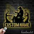 thumbnail image 2 of Handmadetneonsign Custom Man Father Day Fishing Metal Wall Art LED Light, Custom Father Day Fishing, 2 of 5