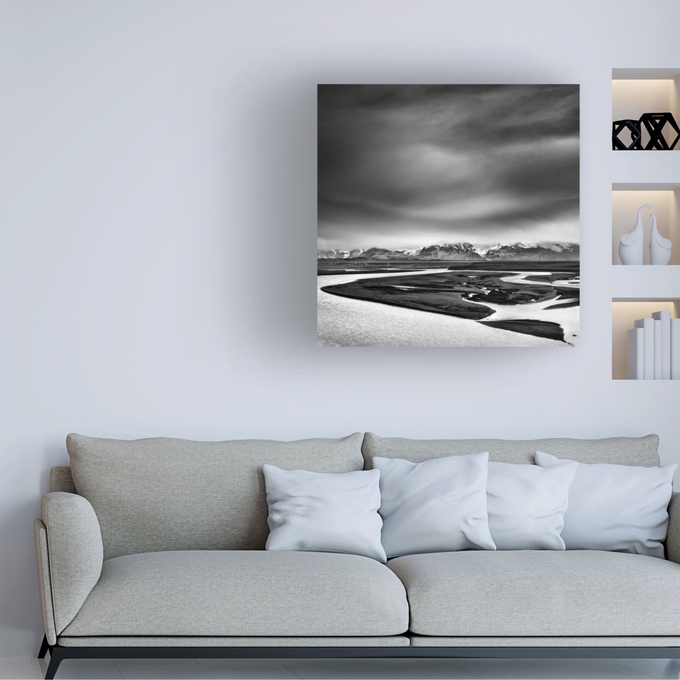 Canvas Wall Art - George Digalakis 'Surreal World' Wall Art for Living Room, Bedroom, or Office Décor by Trademark Fine Art - 24 x 24 Inches