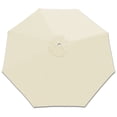 thumbnail image 2 of Sunny 10' Umbrella Canopy Top Cover Patio Replacement Top Cover 8 Ribs Outdoor Sunshade (Off white), 2 of 10