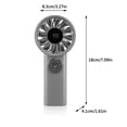 thumbnail image 3 of Sokhug Folding Digital Handheld Fan 100 Gears, Portable Neck Hanging Mini Fan, Rechargeable Outdoor Cooling with LED Display, 3 of 4