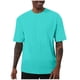 thumbnail image 1 of Tops para hombre, blusas y camisas de manga corta con cuello redondo para hombre, blusas casuales holgadas elásticas de color liso para hombre, blusas deportivas de manga corta con cuello redondo para, 1 of 5