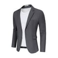 thumbnail image 2 of Men Blazers, Sport Coats for Men Suit Jackets and Blazers Casual Classic Fit Two Button Comfy Lightweight Blazer Work Office Linen Casual Sport Coat Blazer Jacket, 2 of 9