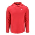 thumbnail image 2 of Men's Cutter & Buck Scarlet Nebraska Huskers Coastline Epic Comfort Eco Recycled Long Sleeve Hoodie T-Shirt, 2 of 3