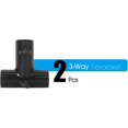 thumbnail image 2 of 1 3/4'' 3 Way Small T Shaped Corner Canopy Fitting - Side Corner Fitting - Cage Frame Corner Kit for Golf Basebal Batting Cage (2pcs Set), 2 of 7