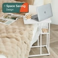 thumbnail image 5 of C Shaped End Table, Side Table for Couch and Bed, Small Side Table for Small Spaces, Living Room, Bedroom, Rustic Snack Table, 5 of 7