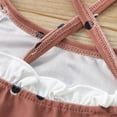 thumbnail image 5 of uublik Summer One Piece Swimsuit for Girls Polka Swimwear Swimsuit Beach Romper Clothes, Sizes 1T-6T, 5 of 5