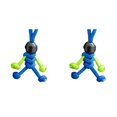 thumbnail image 1 of (2-Pack) Rinsvye Motorcyclist Minifigure Hanging Chain Thin Key Ring Umbrella Rope Weaving Keychain Lanyards for Keys for Women Creative Personality Motorcycle Helmet Key Rings for Men Key Accessori, 1 of 9