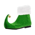 thumbnail image 4 of Zapatos de duende navideño para hombres, mujeres y adultos, botas de duende, adorable calzado de Papá Noel Verde, 4 of 8