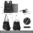 thumbnail image 4 of Women's Vintage Leather Backpack Purse,Anti‑theft Daypack Large Travel Backpack Satchel Handbag, 4 of 7