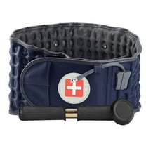 6xigouma Decompression Back Belt, Lumbar Support Belt for Men & Women Lower Back Pain Relief, Back Traction Device Fits Waist Size 29-49 Inches (Blue)