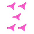 thumbnail image 2 of Minnieouse Bragas de tiro bajo Ropa interior de mujer Tanga Diseño de encaje Lavable Accesorio para citas Mano de obra fina Hollow-out Rose Red Type2 NO2, 2 of 6