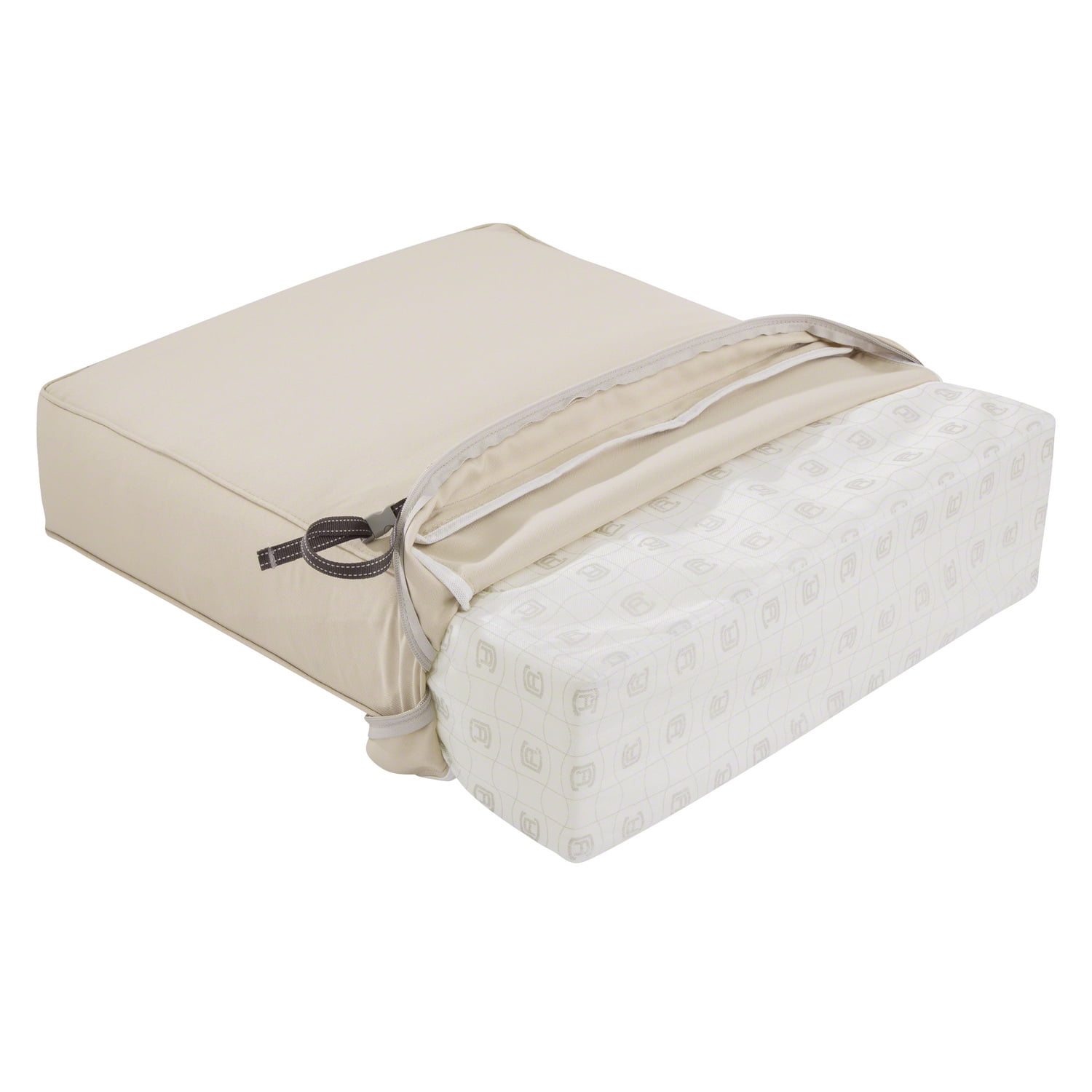 Classic Accessories 25"x27"x5" Beige Lounge Cushion, Montlake