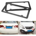 thumbnail image 2 of Acouto License Plate Frame 2PCS Carbon Fiber License Number Plate Frame Cover Holders with Screw Caps Applicable to US, 2 of 5