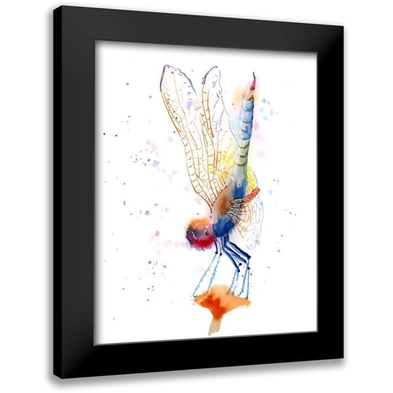 Shefranov, Olga 12x14 Black Modern Framed Museum Art Print Titled - Dragonfly II