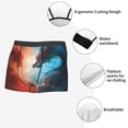 thumbnail image 3 of Yiaed Red And Blue Sky Dragon Print Men's Soft Cotton Boxer Shorts Breathable Boxers Underwear Moisture-Wicking Underwear Stretch Boxer Briefs for Man-Medium, 3 of 5