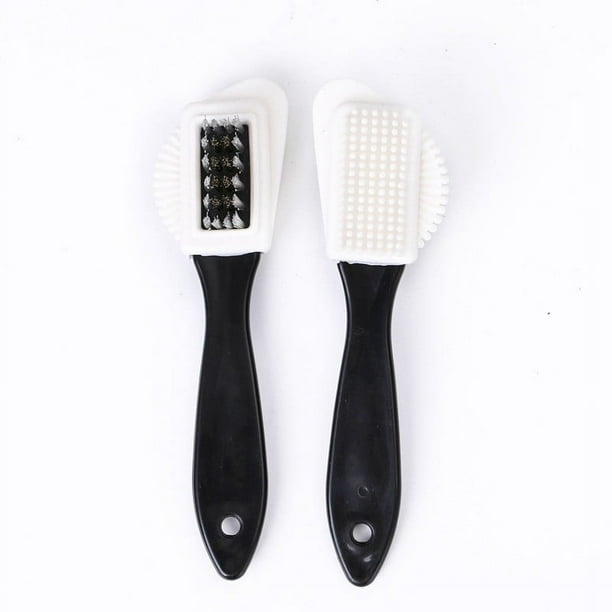 Cepillo de pelo de caballo, para engrasar, pulir, limpiar, quitar el polvo, cepillo de pelo suave para zapatos, juego de herramientas para limpiar zapatos