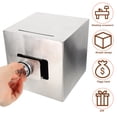 thumbnail image 4 of Kids Piggy Bank Stainless Steel Coin Bank Money Bank Coins Container with Lock, 4 of 8