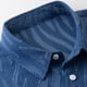 thumbnail image 5 of Blusa y camisa de manga larga con cuello vuelto para hombre, color liso, informal, a la moda, con bolsillos, solapa, manga larga, botones, cárdigan, abrigo, blusa de poliéster para hombre, 5 of 8