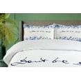 thumbnail image 4 of Ambesonne Watercolor Duvet Cover Sets, Blue Flowers Leaves, 2-Queen, Royal Blue Pale Blue, 4 of 7