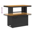 thumbnail image 3 of vidaXL 2 Piece Garden Dining Set with Cushions Black Poly Rattan, 3 of 5