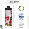 thumbnail image 3 of Daiia Christmas Gnome With Love Printed 18 OZ Sports Insulated Kettle Drinking Cup Water Bottle Stainless Steel Kettle Portable Cup For Gym, 3 of 7