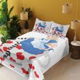 thumbnail image 3 of Ambesonne Alice in Wonderland Fitted & Top Sheet Set with Shams, Lady with Tea, Multicolor, 3 of 5