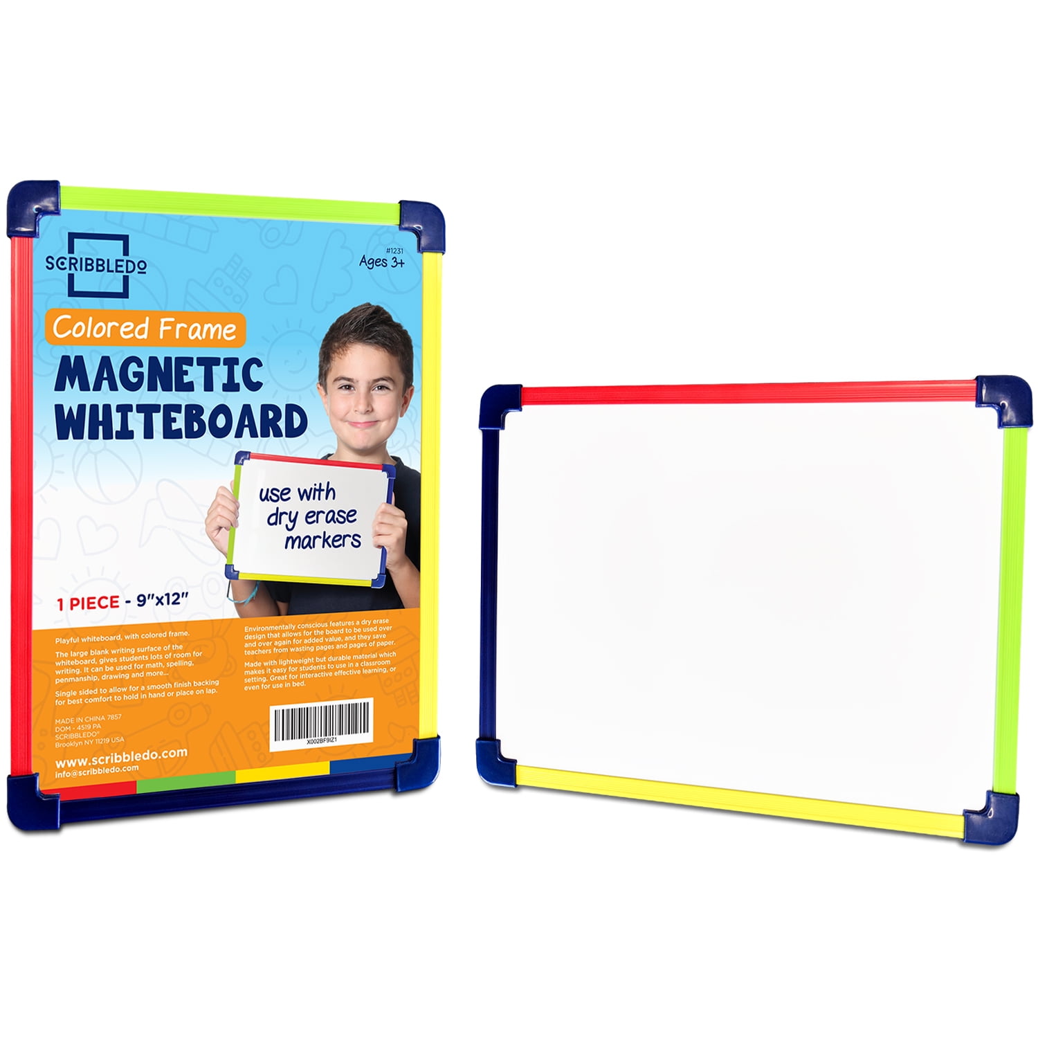 Dry Erase Boards 9”X12” Interactive Learning Whiteboard Single Sided