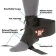 thumbnail image 2 of Swede-O Strap Lok Laced Ankle Brace with Dual Strap Locking System, Black, Large, 2 of 8