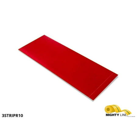 

Mighty Line Red 3 by 10 Segments Peel and Stick 10 Strips