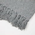 thumbnail image 2 of Arkwright Common Ground Cotton Throw Blankets (Case of 12), Herringbone Pattern, 50 x 70 Inch, Gray, 2 of 6